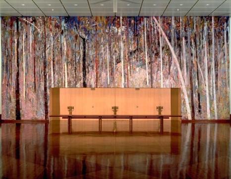 Great Hall Tapestry (1984‒1988), artist: by Arthur BOYD (1920‒1999), interpretation and execution: Victorian Tapestry Workshop (est. 1976) Wool, mercerised cotton and linen weft on a seine warp, 9m x 20m